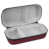 Geekria Shield Speaker Case Compatible with Bose SoundLink Flex Bluetooth Portable Speaker Case, Replacement Hard Shell Travel Carrying Bag with Cable Storage (Claret-Red)