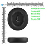 Geekria QuickFit Replacement Ear Pads for Turtle Beach Stealth 600, Stealth 500, Stealth 400, Stealth 300 Headphones Ear Cushions, Headset Earpads, Ear Cups Cover Repair Parts (Black)