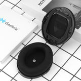 Geekria Comfort Mesh Fabric Replacement Ear Pads for HyperX Cloud Orbit S Headphones Ear Cushions, Repair Parts (Black)