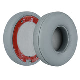 Geekria QuickFit Replacement Ear Pads for Beats Solo 3 (A1796), Solo 3.0 Wireless On-Ear Headphones Ear Cushions, Headset Earpads, Ear Cups Cover Repair Parts (Grey)