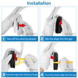 Geekria QuickFit Replacement Ear Pads for Sony MDR-ZX 750 DC/AP/BN Headphones, Headset Earpads, Repair Parts (White)