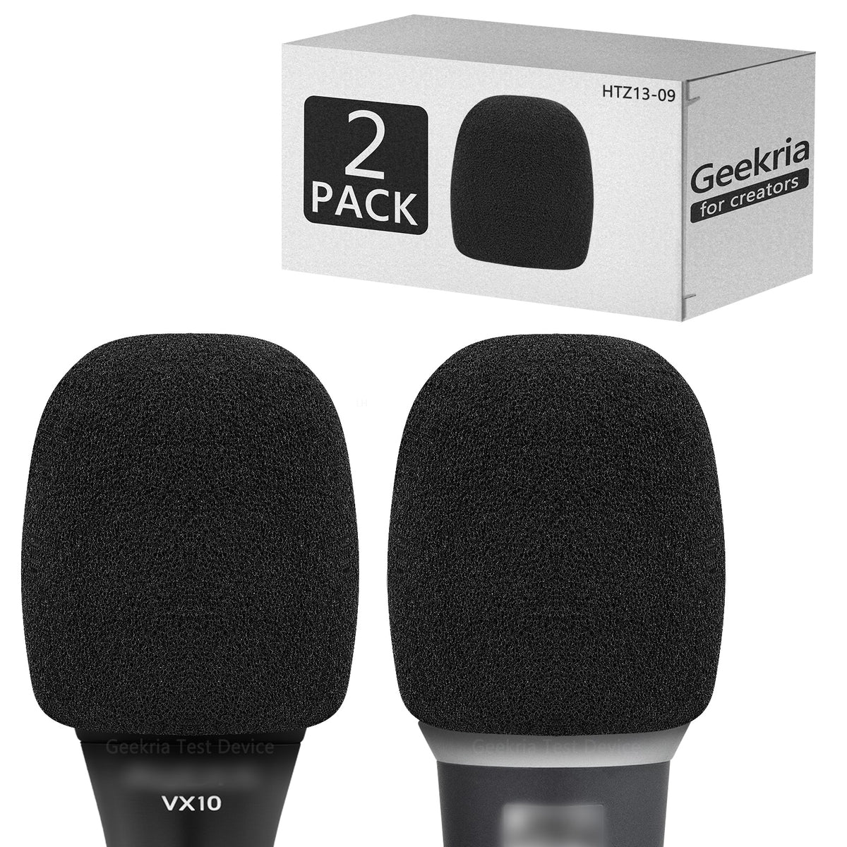 Geekria for Creators Foam Windscreen for 1.6'' Diameter Microphones, A