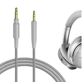 Geekria Audio Cable Compatible with Bose QuietComfort Ultra/SE/45/35II/35, 700, SoundLink II Headphones, 2.5mm to 3.5mm Braided Nylon Replacement Stereo Cord (4ft/1.2m)