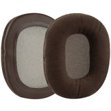 Geekria Comfort Velour Replacement Ear Pads for Audio Technica ATH M50X, M50XBT, M50xBT2, M60X, M45, M35, M30, M20, ATH-MSR7 Headphones Ear Cushions, Headset Earpads, Ear Cups Repair Parts (Brown)