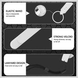 Geekria Straps Covers & Wrist Straps Compatible with Meta / Oculus Quest 2 Anti-Drop Hand Grip Accessories Fit for Quest 2 Touch Controller Handle (Black 20CM+40CM)