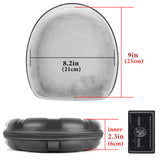 Geekria Shield Headphones Case Compatible with B&O Beoplay H95, H9, H9 3rd Gen, H9i, H8, H7 H6, H4, H2 Case, Replacement Hard Shell Travel Carrying Bag with Cable Storage (Seashell, Black)