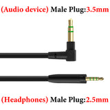 Geekria Audio Cable Compatible with Sennheiser Momentum 4/3/2, HD1 On-Ear, HD 400S, HD4.50SE, HD4.50, HD350BT Headphones, 3.5mm to 2.5mm Replacement Cord (4 ft / 1.2m)