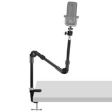 Geekria for Creators Microphone Arm Compatible with Elgato Wave:1, Wave:3 Mic Boom Arm Mount Adapter, Suspension Stand, Mic Scissor Arm, Desk Mount Holder