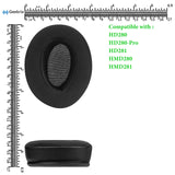 Geekria Sport Cooling-Gel Replacement Ear Pads for Sennheiser HD280, HD280 Pro, HD281, HMD280, HMD281 Headphones Ear Cushions, Headset Earpads, Ear Cups Cover Repair Parts (Black)