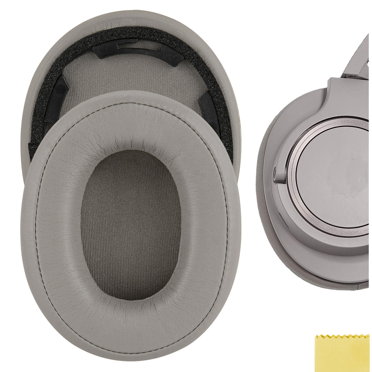 Geekria Ohrpolster Für Audio-Technica ATH-SR50BT – Aus Proteinleder, Ersatz-Ohrmuscheln In Gold