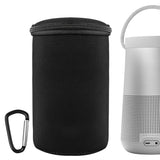 Geekria Travel Protective Fits for Bose SoundLink Revolve+ Speaker, Portable Waterproof Wireless Bluetooth Speaker Case, Soft Shell Traveling Bag, Carry Box, Backpacks, Outdoor, Party (Black)