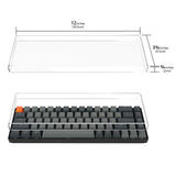 Geekria 65% Keyboard Dust Cover, Clear Acrylic Keyboard Cover for 68 Key Computer Mechanical Keyboard, Compatible with Keychron K7 Keyboard, Keychron K6, K6 Pro, RK ROYAL KLUDGE RK68