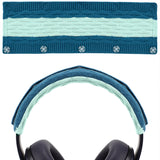 Geekria Knit Fabric Headband Cover Compatible with Bose QC 35II, QC 25, Beats Studio3, Studio2.0, Sony WH1000XM5, Sennheiser Urbanite XL Headphones, Replacement Repair Part (Pop Blue)