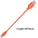 Geekria USB Earbuds Short Charger Cable Compatible with JBL Tune 215TWS, Tune 770NC, Quantum 350, Vibe Beam Charger, USB to USB-C Replacement Power Charging Cord (1 ft / 30 cm 2 Pack)