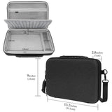 Geekria Hard Shell Travel Carrying Case, Drum Machine Bag Compatible with Teenage Engineering EP-133 K.O. II, EP-1320 Medieval Sampler (Dark Gray)