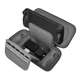 Geekria Carrying Case Compatible with Steam Deck, Hard Shell Carry Case Portable Travel Storage with Pocket Compatible with Steam Deck Accessories, and Original Charger Storage Bag (Black)