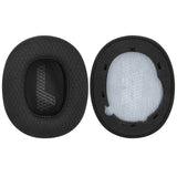 Geekria Comfort Mesh Fabric Replacement Ear Pads for JBL Live 650 BTNC, Lifestyle E65BTNC, Duet NC, Live 660 BTNC Ear Cushions, Repair Parts (Black)