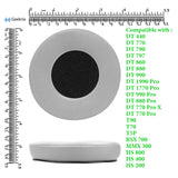 Geekria Sport Replacement Ear Pads for Beyerdynamic DT990 DT880 DT860 DT797 DT790 DT770 DT440 RSX700 MMX300 HS800 HS400 HS200 T90 T70 T5P Headphones Ear Cushions, Headset Earpads (Grey)