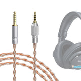Geekria Apollo Silver-Plated Upgrade 4.4mm to 3.5mm Audio Cable Compatible with Sony MDR-M1 MDR-MV1 MDR-M1ST Headphones Replacement Cord With Threaded Knob Locking Device (4.9ft / 1.5m)