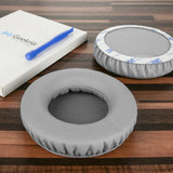 Geekria QuickFit Replacement Ear Pads for SteelSeries Siberia V1, Siberia V2, Siberia V3 Prism Gaming Headphones Ear Cushions, Headset Earpads, Ear Cups Cover Repair Parts (Grey)