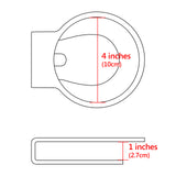 Geekria Acrylic Wall Mount Compatible with 2022 Echo Dot 5th Gen / 4th Gen, 5th Gen with LED Clock & Alexa, Stable and Easy Installation Speaker Mount Stand Protector (Clear)