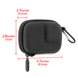 Geekria Action Camera Carrying Case Compatible with GoPro Hero 9, 10, 11, Insta360 ONE R, GO 3, Hard Shell Travel Storage Bag Surface-Waterproof Sports Accessories (Dark Grey / Size S)