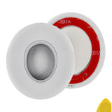 Geekria QuickFit Replacement Ear Pads for Beats Solo3 (A1796), Solo 3.0 Wireless On-Ear Headphones Ear Cushions, Headset Earpads, Ear Cups Cover Repair Parts (Matte Silver)