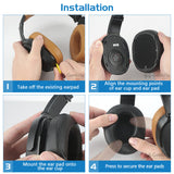 Geekria QuickFit Replacement Ear Pads for Skullcandy Crusher 360 Headphones Ear Cushions, Headset Earpads, Ear Cups Cover Repair Parts (Black)