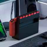 Geekria Game Card Storage with 28 Game Card Slots Card Holder Compatible with Nintendo Switch OLED Game Card Case Use Stand Alone or Mount to Switch Dock