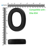 Geekria QuickFit Replacement Ear Pads for Jabra Elite 85 H Headphones Ear Cushions, Headset Earpads, Ear Cups Cover Repair Parts (Black)