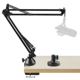 Geekria for Creators Microphone Arm Compatible with Audio-Technica AT2020, AT2020USB, AT2020USB+, AT2035, ATR2500x, Mic Boom Arm Mount Adapter, Suspension Stand, Mic Scissor Arm, Desk Mount Holder