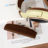 Geekria Velour Headband Pad Compatible with Sennheiser HD598 HD598SE HD598CS HD595 HD569 HD559 HD558 HD555 HD518 HD515 Game ONE PC360 PC373D, Headphones Replacement Band (Brown)