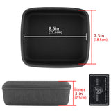 Geekria Carrying Case for Marshall Stockwell II Portable Bluetooth Speaker, Waterproof Wireless Speaker, Hard Shell Traveling Bag with Room for Cable, Charger, and Parts (Black)