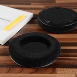 Geekria Comfort Velour Replacement Ear Pads for AKG K240, K240S, K240 Studio, K240 MKII, K241 Headphones Ear Cushions, Headset Earpads, Ear Cups Cover Repair Parts (Black)