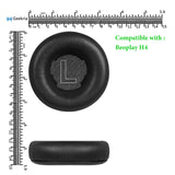 Geekria Elite Sheepskin Replacement Ear Pads for Bang & Olufsen Beoplay H4 Headphones Ear Cushions, Headset Earpads, Ear Cups Cover Repair Parts (Black)