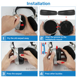 Geekria Sport Cooling-Gel Ear Pads for Hifiman HE400SE, HE400, 400I, 400S, HE560, 560I, HE500, HE300, HE350, SUNDARA Headphones Ear Cushions, Headset Earpads, Ear Cups Cover Repair Parts (Black)