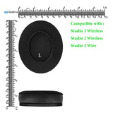 Geekria SNAP Ear Pads Replacement Kit for Beats Studio 3, Studio 2 Wireless Headphones, Magnetic Easy Switch Ear Cushions, Exchange Earpads in Seconds (Protein Leather+Velour, 2 Pairs)