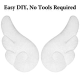 Geekria Angel Wings Decorative for Headphones, Diy Decoration Accessories Easy Install, No Tool Needed ( White/1 Pair )