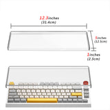 Geekria 75% 84-Key Knob Keyboard Dust Cover, Clear Acrylic Keypads Cover, Compatible with Keychron Q1 HE / Max / Pro, EPOMAKER TH80 75%, Glorious Gaming - GMMK PRO 75%
