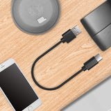 Geekria USB Earbuds Short Charger Cable Compatible with Audio-Technica ATH-M50xBT2, JBL Tune 225TWS 220TWS Tour One M2 Charger, USB to USB-C Replacement Power Charging Cord (1 ft / 30 cm 2 Pack)