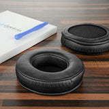 Geekria QuickFit Replacement Ear Pads for Skullcandy Hesh, Hesh 2 Bluetooth Wireless Headphones Ear Cushions, Headset Earpads, Ear Cups Cover Repair Parts (Black)