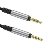 Geekria Braided Nylon Audio Cable Compatible with Beats Solo 4/3, Executive, Pro, Mixr Headphones, 1/8" (3.5mm) to 3.5mm Replacement Stereo Cord (4ft/1.2m)