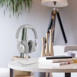 Geekria Aluminum Alloy Headphone Stand for Over-Ear Headphones, Gaming Headset Holder, Desk Display Hanger with Solid Heavy Base Compatible with Beats SoloPro, Bose QC35 (White)