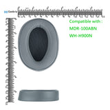 Geekria QuickFit Replacement Ear Pads for Sony MDR-100ABN WH-H900N Headphones Ear Cushions, Headset Earpads, Ear Cups Cover Repair Parts (Grayish Green)