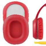 Geekria QuickFit Replacement Ear Pads for Edifier W800BT (FCC ID:Z9G-EDF41), K815, W808BT Headphones Ear Cushions, Headset Earpads, Ear Cups Cover Repair Parts (Red)