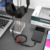 Geekria Audio Cable with Mic Compatible with Sony WH-1000XM6/1000XM5, XB910N/XB900N, H910N, MDR-1R Headphones, 3.5mm Replacement Stereo Cord with Inline Microphone (4 ft/1.2m)