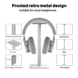 Geekria Aluminum Alloy Headphone Stand for Over-Ear Headphones, Gaming Headset Holder, Desk Display Hanger with Solid Heavy Base Compatible with Beats SoloPro, Bose QC35 (White)