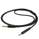Geekria Audio Cable with Mic Compatible with Bose QuietComfort Ultra/SE/45/35II/35/700 Headphones, 3.5mm to 2.5mm Replacement Stereo Cord with Inline Microphone (4 ft / 1.2 m)