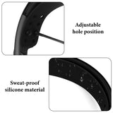 Geekria Silicone Replacement Headband Pad Compatible with Audeze Maxwell Wireless Gaming Headphones, Repair Part (Black)