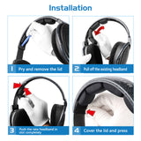 Geekria Earpad + Headband Compatible with Sennheiser HD580 HD600 Headphone Replacement Ear Pad + Headband Cover / Ear Cushion + Headband Pad / Earpads Repair Parts Suit (Black)